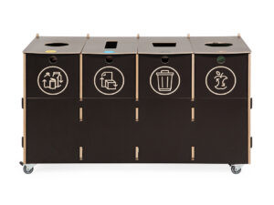 Sortaider Container B4 Trash can for office use