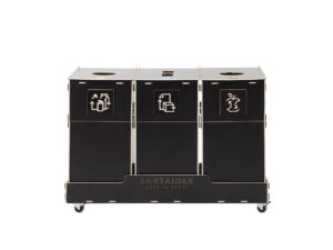 Sortaider Sorter SRT60B3 Wooden waste bins for eco-conscious living