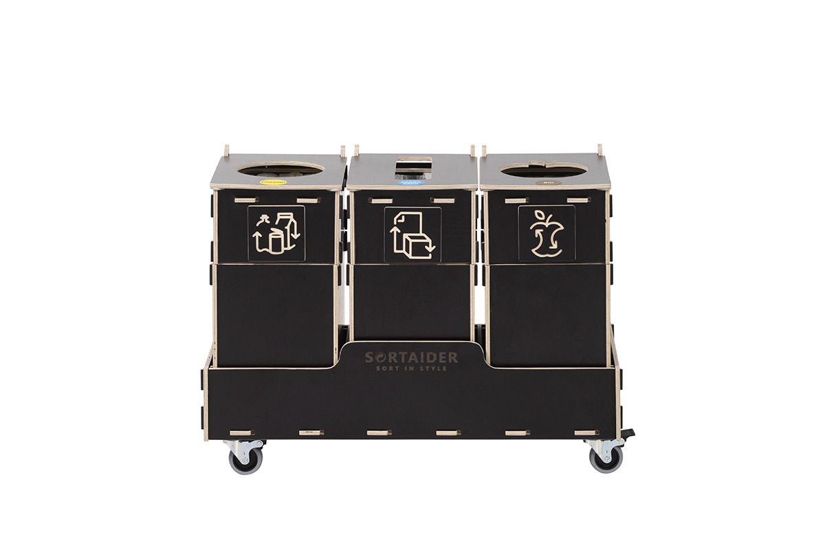 Sortaider Sorter  SRT10B3 Recycling different types of waste