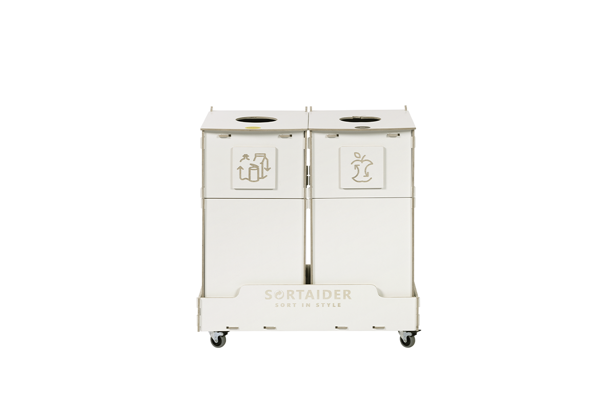 Sortaider Sorter SRT90W2 eco-conscious trash can